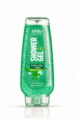 Гель для душа 3-1 активный Deo-Мята, Shower Gel Active Deo-Mint, Vasu, 250 мл
