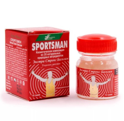 Бальзам Спортсмен - от боли в суставах, Sportsman Extra Strong Balm Boro Fresh, 10 мл