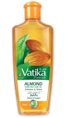 Масло для волос c Миндалем, Дабур Ватика, Almond Enriched, Dabur Vatika, 200 мл