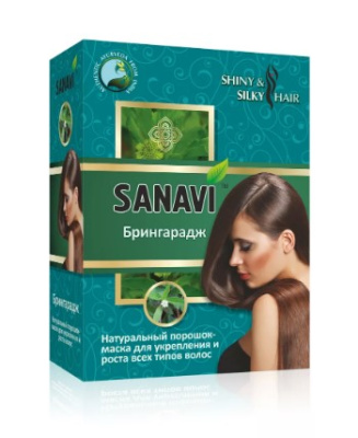 Порошок-маска для ухода за волосами Брингарадж Sanavi, 100 г