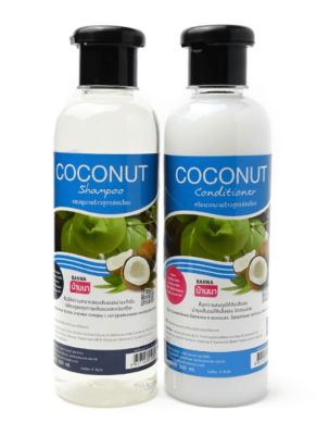 Шампунь + Кондиционер для волос Coconut Oil Shampoo and Conditioner, Banna, 360 мл + 360 мл