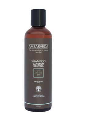 Шампунь против перхоти с экстрактами нима, алоэ вера и амлы, Shampoo Dandruff Control, Amsarveda, 250 мл