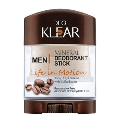 Кристалл с экстрактом кофе "Жизнь в движении" MEN, ДеоКлер (DeoKlear), 60 гр