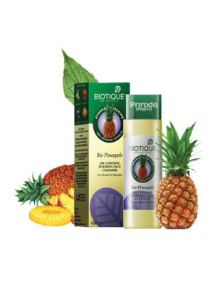 Гель для умывания Биотик Био Ананас (Biotique Bio Pineapple Oil Control Foaming Face Cleanser) 100мл
