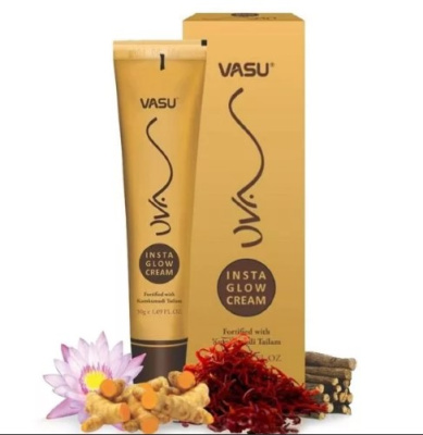 Крем для лица с маслом кумкумади омолаживающий Bасу (Uva insta Glow cream Vasu), 50 гр