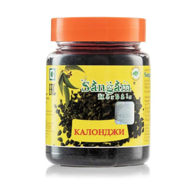 Семена черного тмина Калонджи (Kalonji), Sangam Herbals, 80 г