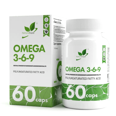 Рыбий жир Омега 3-6-9, Omega 3-6-9 NaturalSupp, 60 капсул
