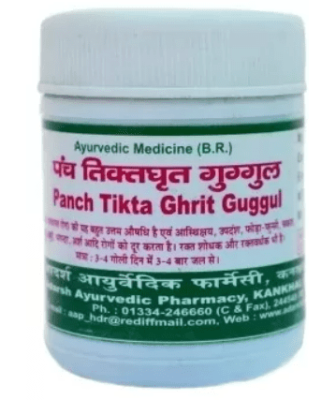 Панч Тикта Грит Гуггул, Panch Tikta Ghrit Guggul, Adarsh, 40 г