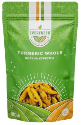 Корень куркумы Эверфреш, Turmeric whole, Everfresh, 100 г