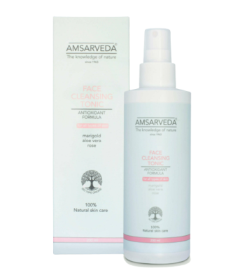 Очищающий тоник для лица антиоксидантный для всех типов кожи Face Cleansing Tonic Antioxidant, Amsarveda, 200 мл