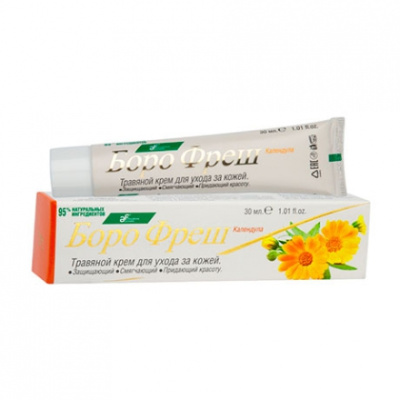 Травяной крем для ухода за кожей Боро Фреш Календула, 30мл