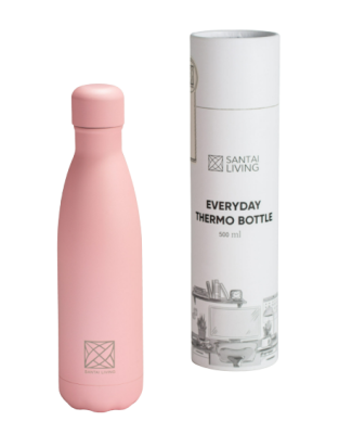 Термокружка-термос Everyday из стали, розовая, Santai Living, 500 мл