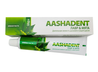 Зубная паста Лавр и Мята, Aasha Herbal, 100 г