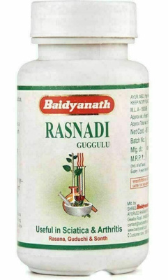 Раснади Гуггул (Rasnadi Guggulu), Baidyanath, 80 таб