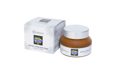 Детокс-скраб для лица с черным тмином, Indiale, 50 г