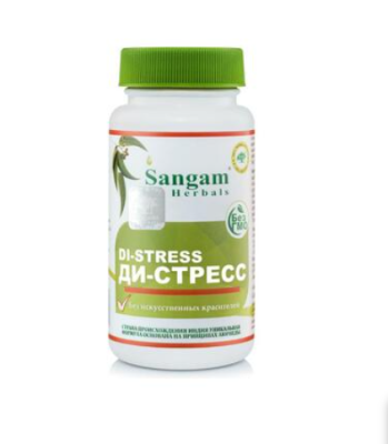 Ди-стресс, Сангам Хербалс, Di-Stress, Sangam Herbals, 60 таб