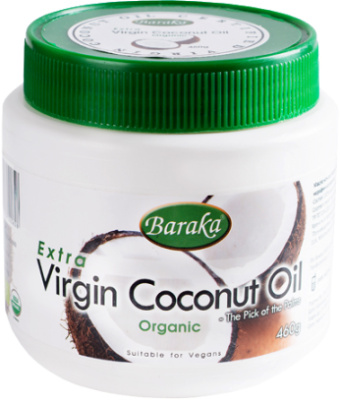 Кокосовое масло Барака Вирджин, Органик Био, 500 мл