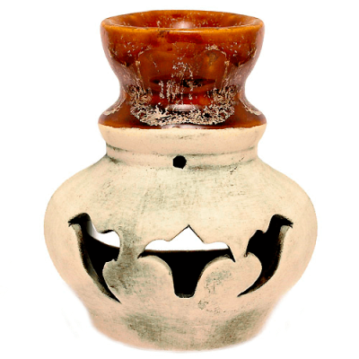 Аромалампа Ваза малая шликер, 8 см-10,5 см