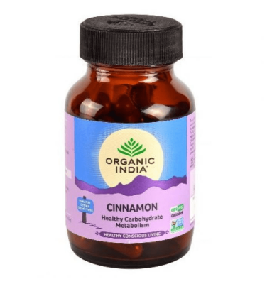 Корица Органик Индия, Cinnamon Organic India, 60 капс