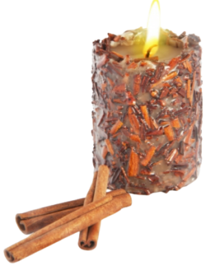 Свеча-эко ручной работы Success с дробленной корицей, Aromatte, 7х10 см