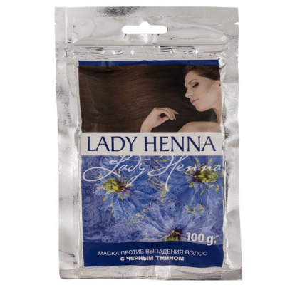 Маска для волос с Черным Тмином Lady Henna, против выпадения, 100 гр