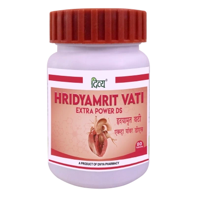 Хридьямрит Вати, дивья (Hridyamrit Vati Extra Power Divya), 80 таб - лечение сердечно-сосудистых заболеваний