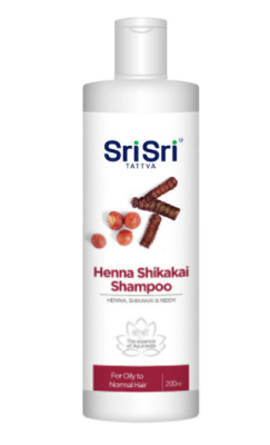 ​​​​​Шампунь с Хной и Шикакай, Henna Shikakai Shampoo, Sri Sri Tattva, 200 мл