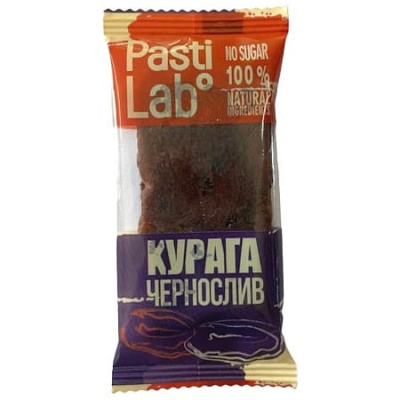 Финиковая Пастила PastiLab Курага-Чернослив, 35 гр