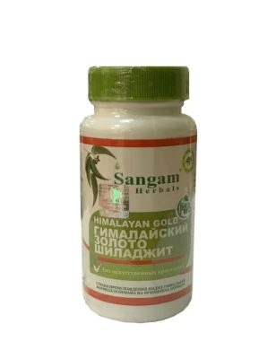 Шиладжит (Shilajit), Sangam Herbals, 60 таблеток по 750 мг