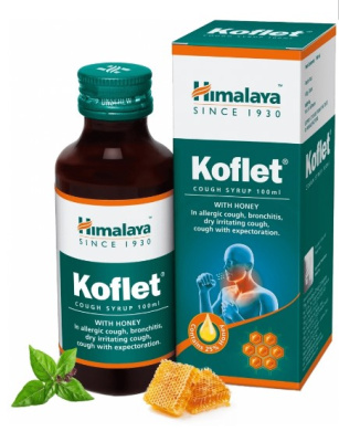 Сироп Кофлет Хималая — от кашля и боли в горле, Koflet Syrop Himalaya, 100 мл