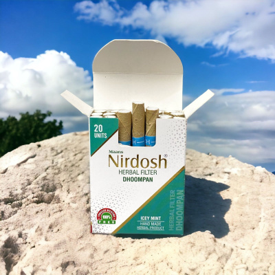 Нирдош ингалятор с фильтром «Мята» (Nirdosh Icey Mint Dhoompan), 20 шт