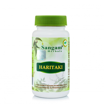 Харитаки таблетки, Haritaki Sangam Herbals, 60 таб