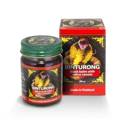 Черный бальзам с ядом Кобры Binturong Black Balm with Cobra venom 50 гр