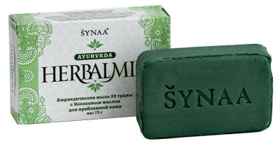 Мыло 24 травы с кокосовым маслом «Herbalmix» Synaa, 75 гр