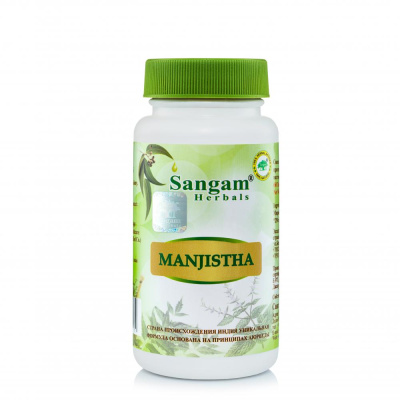 Манжишта (Манжиштха) Manjishtha таблетки, Sangam Herbals, 60 таб