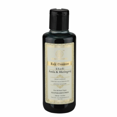 Травяной шампунь Амла и Бринградж Без СЛС, Amla Bhringraj Khadi, 210 мл