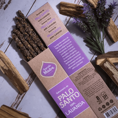 Благовония Palo Santo and Lavender Sagrada Madre, 8 палочек, 23 см