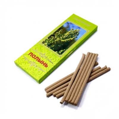 Благовония Крымские натуральные "Полынь", 10 палочек с подставкой