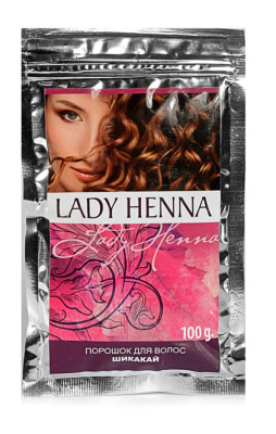 Порошок для волос Шикакай Леди Хена Lady Henna, 100 гр