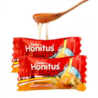 Хонитус Дабур - леденцы от кашля, Honitus cough drops Dabur, 1 шт