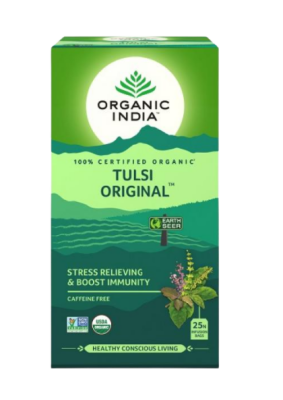 Аюрведический чай Тулси, Tulsi Original Organic India, 25 пакетиков