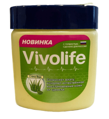 Вазелин оригинальный с алоэ вера, Vivolife, 122 мл