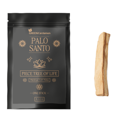 Палочка Пало Санто, Palo Santo — Piece Tree of Life, Green Cardamon, 1 шт.  8-12 г