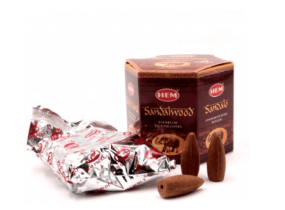 Благовония пуля, стелющиеся Back Flow Sandal Wood, НЕМ, Индия, 40 шт