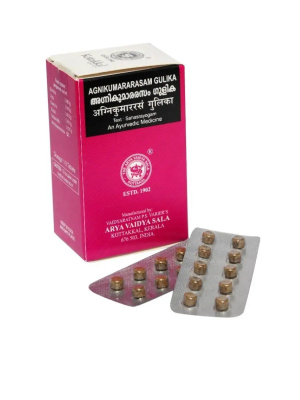 Агникумарарасам Гулика (Agnikumararasam Gulika), Kottakkal, 100 таблеток
