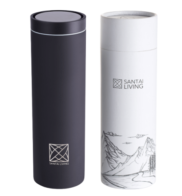 Термокружка To-Go 360 из стали, черная, Santai Living, 450 мл