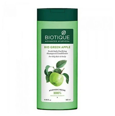 Шампунь-Кондиционер Зеленое Яблоко, Shampoo Bio Green Apple, Biotique, 180 мл