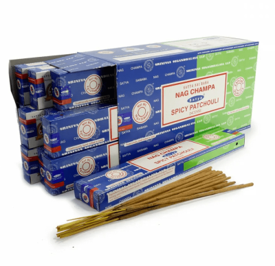 Благовония Satya Combo Nag Champa Spicy Patchouli (Комбо Нагчампа Пачули Пряный), 16 г