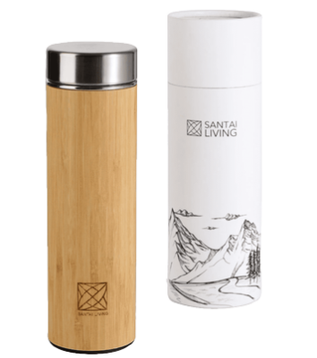 Термокружка 100 % Bamboo, из бамбука с заварником, Santai Living, 530 мл