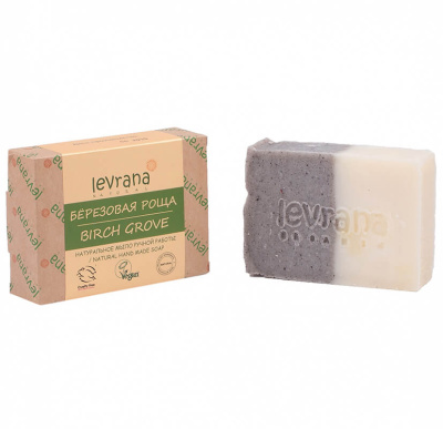 Натуральное мыло ручной работы Березовая роща, Levrana, 100г